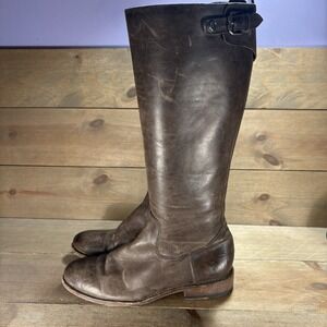 frye jayden womens size 9.5 shoes brown leather tall riding boots